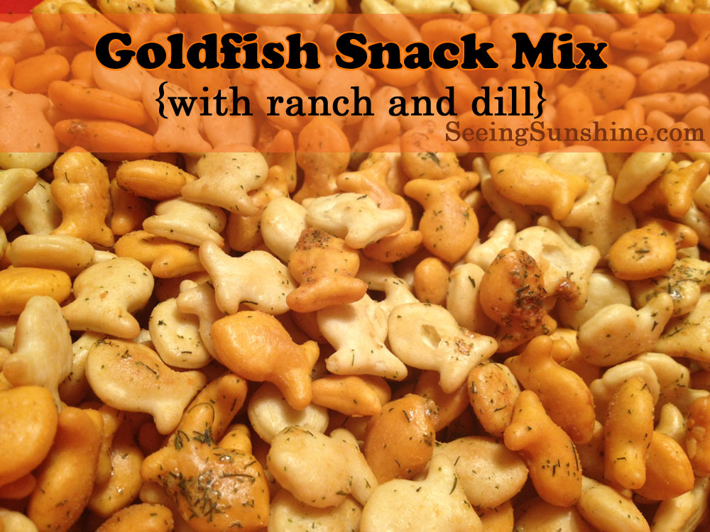 recipe, snack, goldfish, ranch